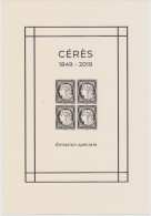 Bloc Feuillet N° 147 Neuf ** 2019 émission Spéciale Cérès 170ème Anniversaire De La Cérès - Souvenir Blocks & Sheetlets