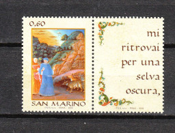 San Marino -  2009.  Divina Commedia. Dante E Virgilio.Divine Comedy. Dante And Virgil.With Vignette MNH - Sonstige & Ohne Zuordnung