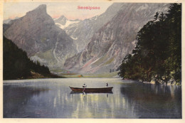 SEEALPSEE, APPENZELL, MOUNTAIN, BOAT, LAKE, SWITZERLAND, POSTCARD - Altri & Non Classificati