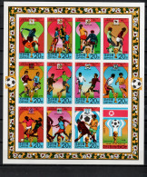 North Korea 1978 Football Soccer World Cup Sheetlet Imperf. MNH -scarce- - 1978 – Argentina