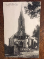 Cpa 24 Dordogne, LA FORCE (LAFORCE),Asiles J.Bost, Le Temple, éd Vincent, écrite - Autres & Non Classés