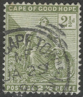 Cape Of Good Hope (CoGH). 1892 Hope. 2½d Used. SG 56. M5025 - Cabo De Buena Esperanza (1853-1904)