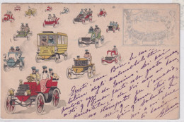 1901 Cartolina Ufficiale Per GIRO AUTOMOBILISTICO D'ITALIA 1640 Km Annullo Speciale - Auto's