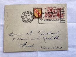 Parlement Congrès De Versailles 1947 - Flamme - élection Pdt Vincent Auriol - Oblitérations Mécaniques (flammes)