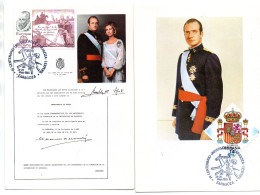 2 Tarjetas Con Matasellos Commemorativo De Unviersidad De Zaragoza De 1983 - Storia Postale
