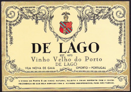 Port Wine Label, Portugal - DE LAGO Vinho Velho Do Porto -|-Vila Nova De Gaia, Oporto - Otros & Sin Clasificación