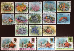 Penrhyn 1993 - 1998 Marine Life Definitives Set MNH - Marine Life