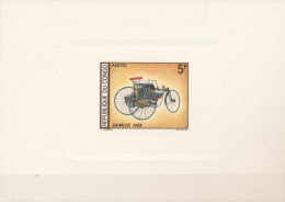 Congo Brazaville 1966, Old Car, Daimler 1889, Block COLOUR PROOFS - Nuevas/fijasellos