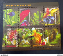 2005 ROUMANIE BF 285** Poissons D'aquarium - Blocks & Sheetlets