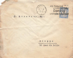 LETTRE. 22 7 34. DANZIG. POLSKA AGENCJA MORSKA SZOO. POUR LA FRANCE - Cartas & Documentos