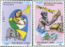 190414 MNH GUINEA ECUATORIAL 1990 NAVIDAD - Equatorial Guinea