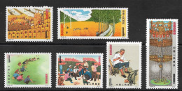 China 1974 Huhsien Farmers Paintings Sc. 1181-6 MNH ** Chine Peintures De Agriculteurs De Huhsien ** - Neufs