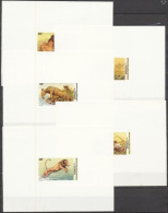 Congo Brazaville 1967, Lions, 5Block COLOUR PROOFS - Ongebruikt