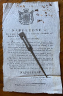 NAPOLEONE - MANIFESTO (23x35) - " ..commissione Composta  Possidenti E Agronomi Di DALMAZIA E ALBANIA ..S.CLOUD 4/9/1806 - Documents Historiques