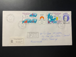 Lettre "TAAF" - 01/01/1988 - 133 - 139A - TAAF - Kerguelen - Géologie - Volcans - Storia Postale