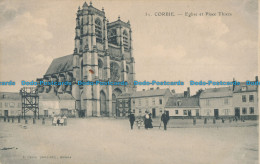 R060267 Corbie. Eglise Et Place Thiers. L. Caron. No 31 - World