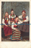 R060590 Old Postcard. Women In National Costumes. John Fredriksons - World