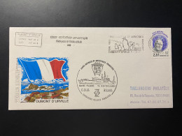 Lettre "TAAF" - 08/12/1988 - 133 - TAAF - Terre Adélie - Base Dumont D'Urville - Storia Postale