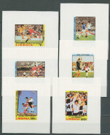 Liberia 1978 Football Soccer World Cup Set Of 6 S/s Imperf. MNH -scarce- - 1978 – Argentina