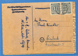 Allemagne Zone AAS 1947 - Lettre - G33134 - Autres & Non Classés