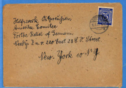 Allemagne Zone AAS 1947 - Lettre Aux USA - G33136 - Other & Unclassified