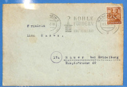 Allemagne Zone AAS 1947 - Lettre De Mannheim - G33137 - Autres & Non Classés