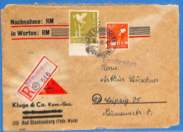 Allemagne Zone AAS 1948 - Lettre Einschreiben De Bad Blankenburg - G33091 - Altri & Non Classificati