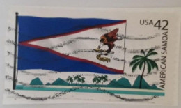 EREINIGTE STAATEN ETATS UNIS USA 2008 FLAGS OF OUR NATION 1:AMERICAN SAMOA USED ON PAPER SC 4276 YT 4054 MI 4384 SG 4866 - Usados