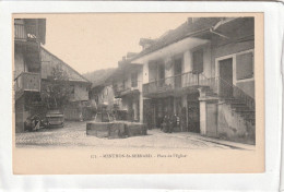 CPA :  14 X 9  -  MENTHON-St-BERNARD.  -  Place De L'Eglise - Other & Unclassified