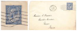 LETTRE. 16 7 30. 2 1/2 P PERFORÉ. DUNCAN & C°. CARDIFF. POUR LA FRANCE - Brieven En Documenten