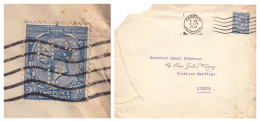 LETTRE. 30 6 30. 2 1/2 P PERFORÉ. MOXEY SAVON°. CARDIFF. POUR LA FRANCE - Covers & Documents