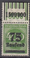 DR  287 A W OR, 2-9-2/1-5-1, Ungebraucht *, Überdruckmarke, 1923 - Nuovi