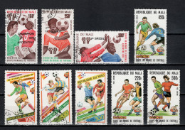 Mali 1978/1982 Football Soccer World Cup 9 Stamps CTO - 1978 – Argentine