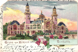 ZURICH, CONCERT HALL, ARCHITECTURE, TOWERS, SWITZERLAND, POSTCARD - Zürich