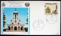 FDC Pausreizen - Voyages Du Pape - Visites Of The Pope    -   El Salvador - Papas