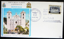 FDC Pausreizen - Voyages Du Pape - Visites Of The Pope    -   Honduras - Honduras