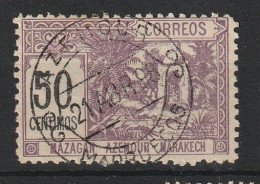 MAROC Poste Locale Marrakech Azemour  YT 42 Oblitéré 21 Avril 1898 - Lokale Post