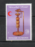 MAROC N°  1028   NEUF SANS CHARNIERE  COTE 1.10€   CROISSANT ROUGE - Morocco (1956-...)