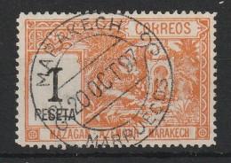 MAROC Poste Locale Marrakech Azemour  YT 43 Oblitéré 20 Octobre 1897 - Locals & Carriers