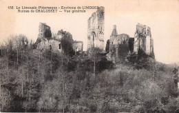 France Environs De Limoges  Ruines De Chalusset Vue Generale (scan Recto Verso)NONO0011 - Limoges