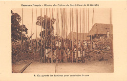 Cameroun Mission Des Pretes Du Sacre Coeur De St Quentin Bambous Pour Construire La Case(scan Recto Verso)NONO0009 - Camerun