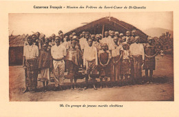 Cameroun Mission Des Pretes Du Sacre Coeur De St Quentin Groupe De  Jeunes Maries Chretiens (scan Recto Verso)NONO0009 - Camerun