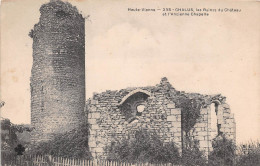 France Haute Vienne Chalus Les Ruines Du Chateau Et L Ancienne Chapelle(SCAN RECTO VERSO) NONO0054 - Chalus