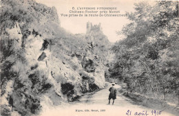 Auvergne Chateau Rocher Pres De Menat Route De Chateauneuf  (scan Recto Verso ) Nono0043 - Auvergne