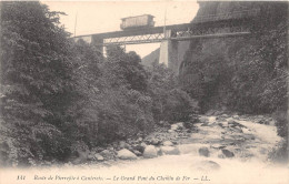 Route De PIERREFITE A CAUTERETS Le Grand Pont Du Chemin De Fer(SCAN RECTO VERSO)NONO0073 - Cauterets