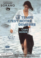 Le Temps C'est Notre Demeure Theatre Sorano  (SCAN RECTO VERSO)NONO0070 - Publicité