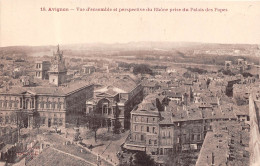 Vaucluse AVIGNON Vue D'ensemble Et Perspective Du Rhone Prise Du Palais Des Papes(SCAN RECTO VERSO)NONO0062 - Avignon