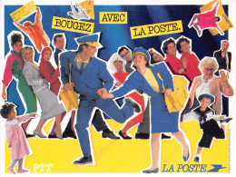 LA POSTE Bougez Avec La Poste Avril 86(SCAN RECTO VERSO)NONO0059 - Correos & Carteros