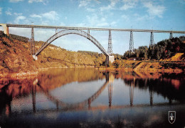 CANTAL Le Viaduc De GARABIT Construit Par Eiffel Et Le Lac  Forme Sur La Tryere(SCAN RECTO VERSO)NONO0059 - Saint Flour