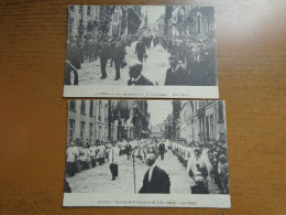 2 Kaarten Van Antwerpen, La Grande Procession De Notre Dame -> Onbeschreven - Antwerpen